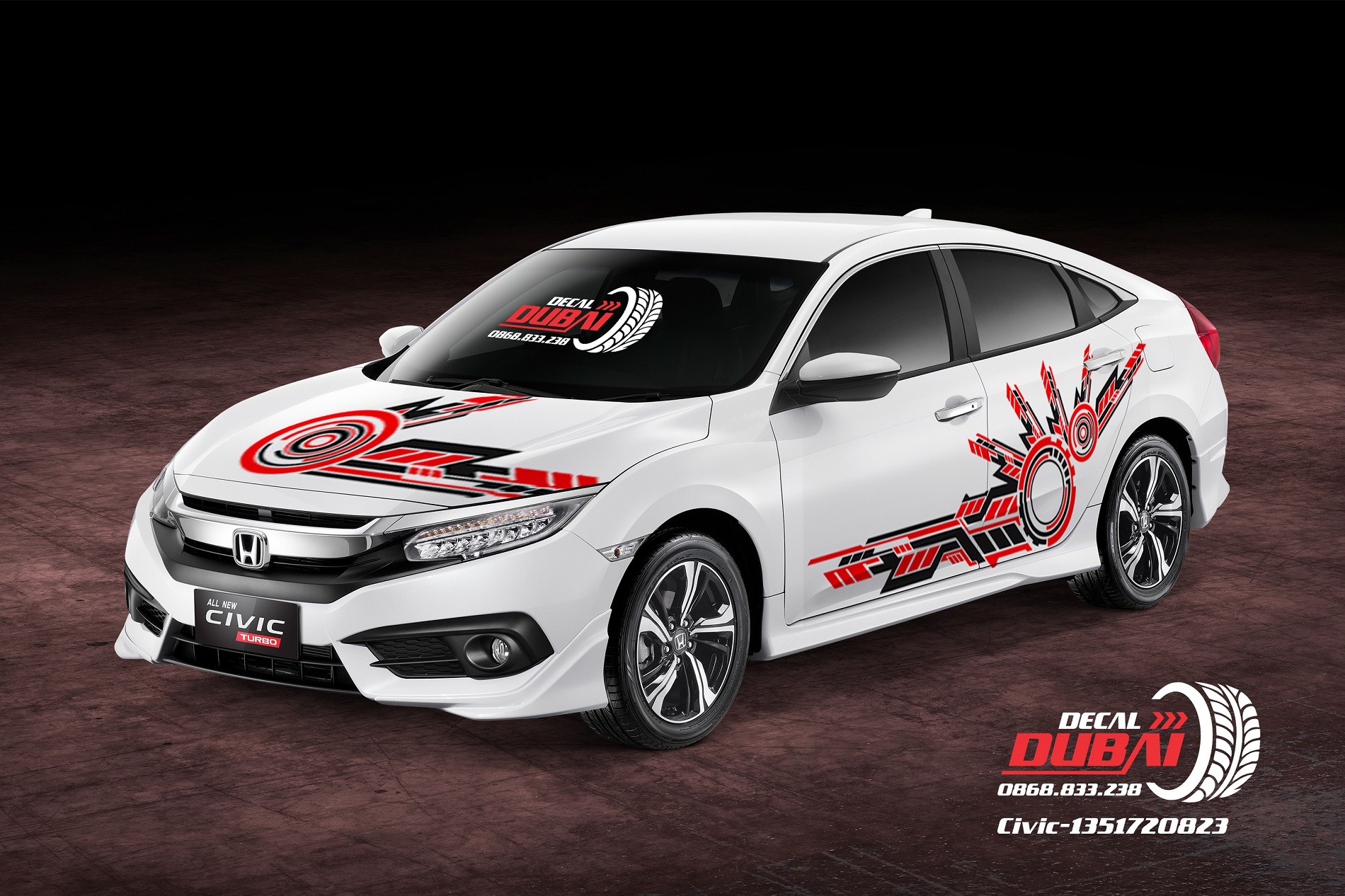 tem dán xe honda civic