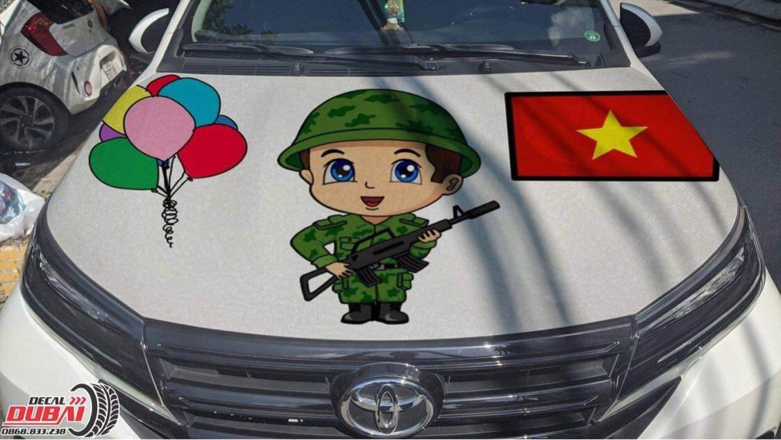 tem xe anime dễ thương Việt Nam