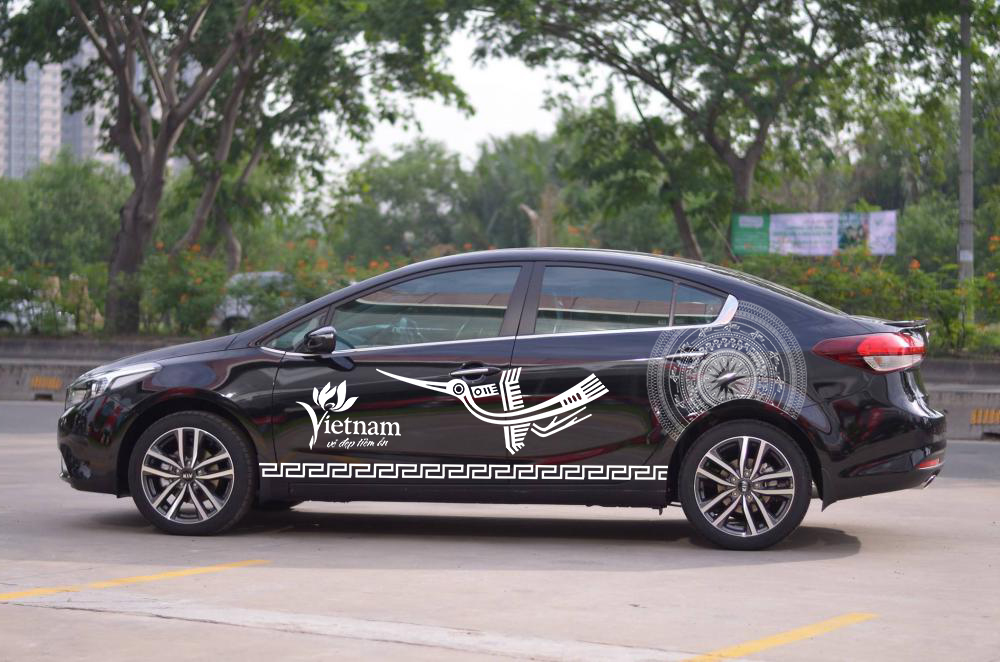 tem xe cerato trống đồng