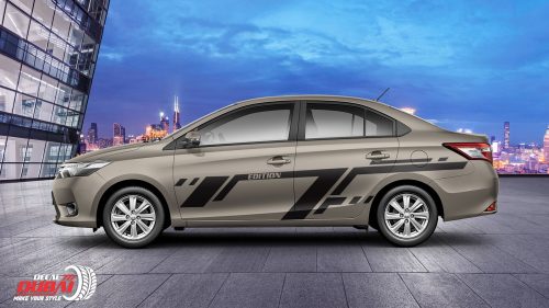 Tem Xe VIOS LINE EDITION 550K VANG CAT