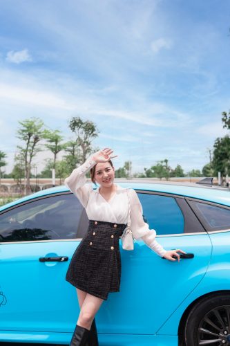 Dán đổi màu xe Ford Focus Xanh G5007 -4