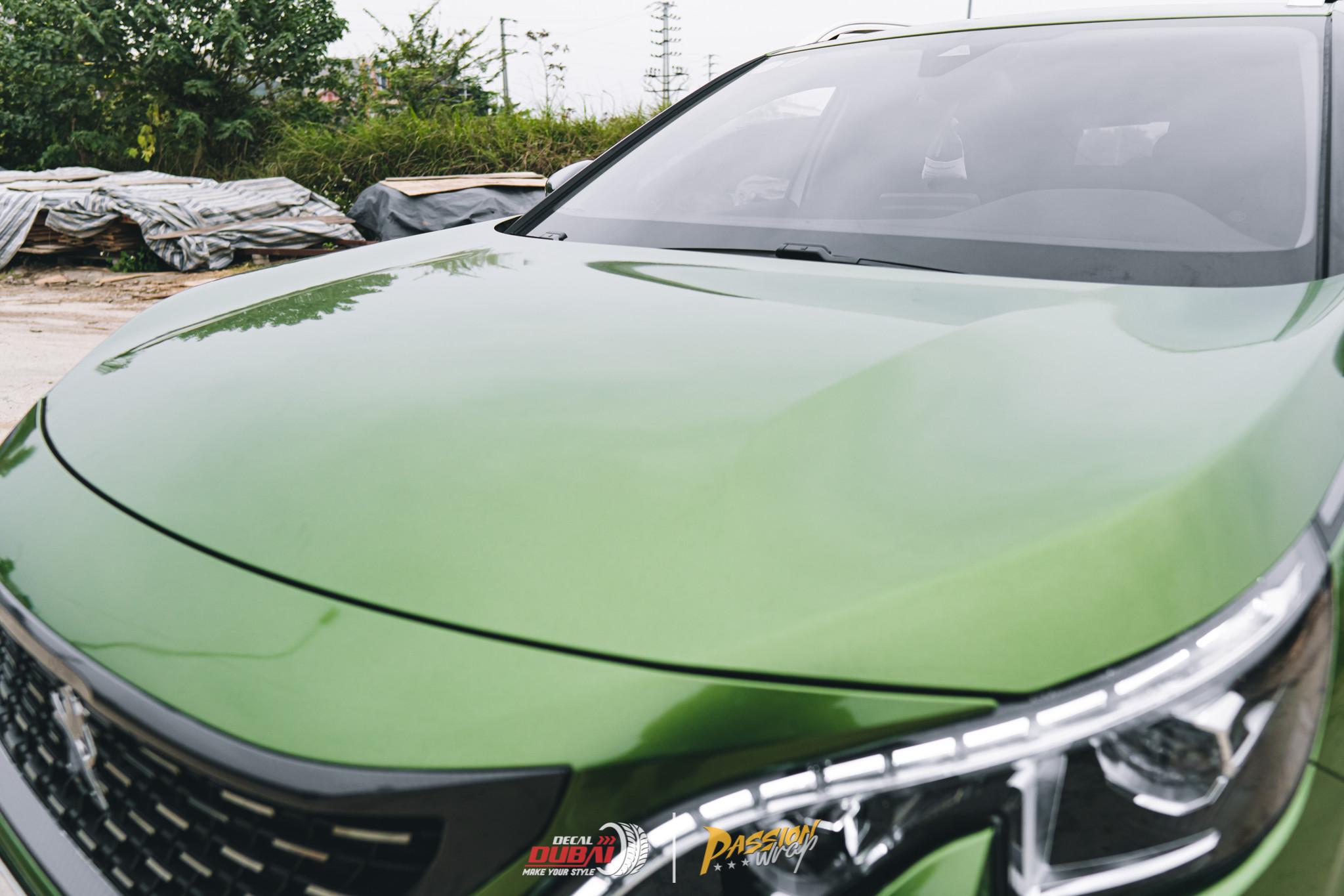 Dán đổi màu xe Peugeot 5008 Xanh 2