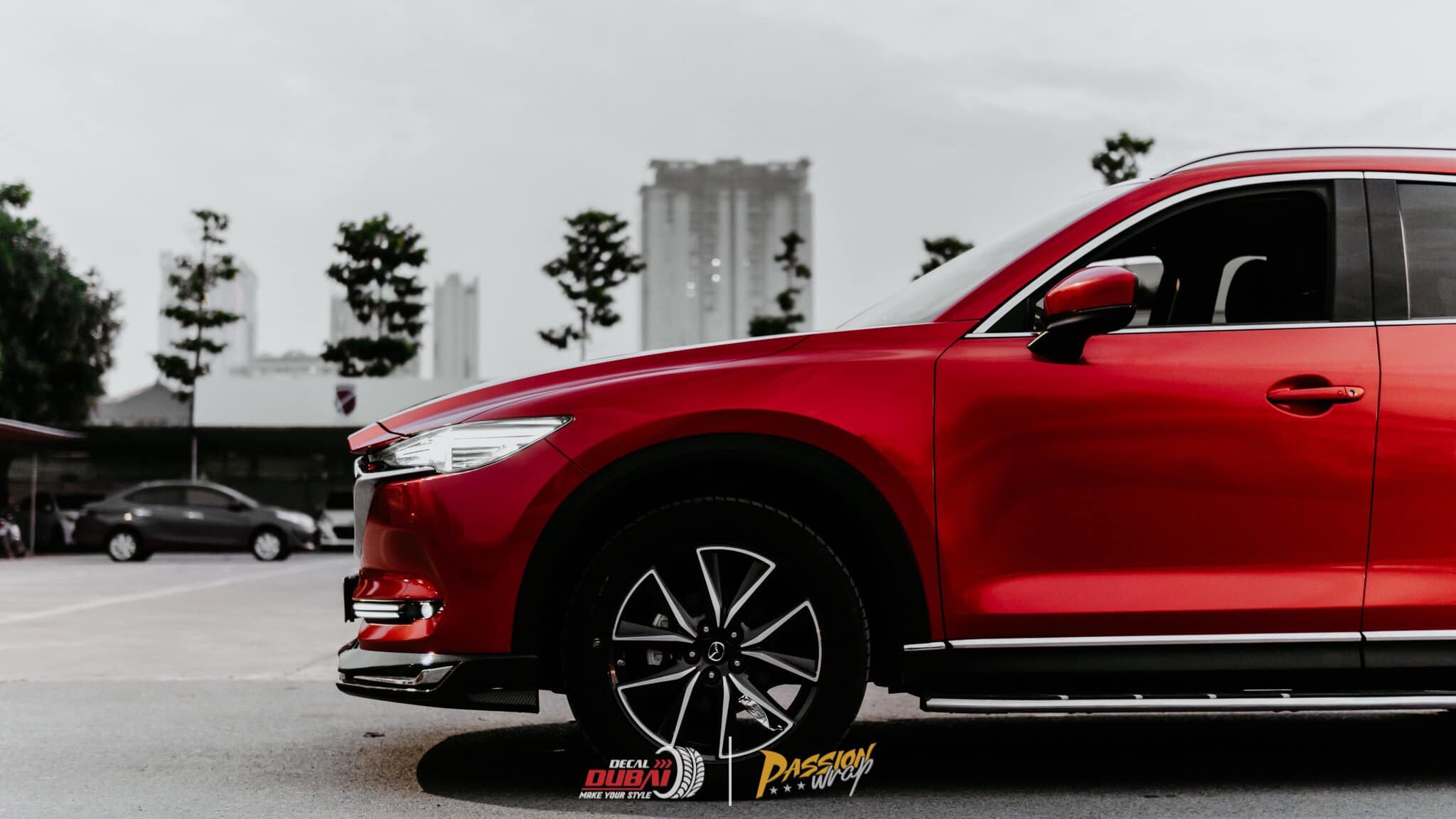 dán đổi màu xe mazda CX 5 Đỏ 2