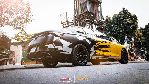 dán đổi màu xe vinfast lux a 3d vàng đen 1
