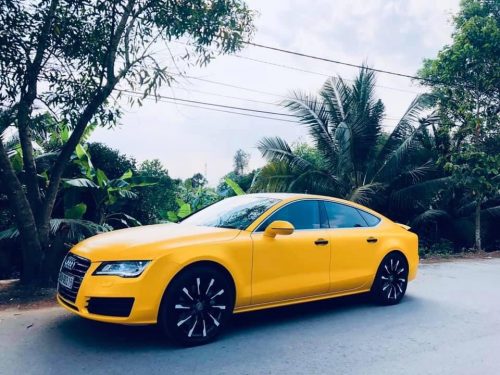 Dán Đổi Màu Xe Audi A7 Vàng