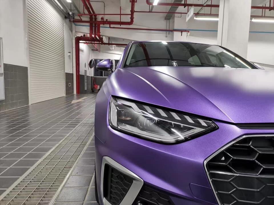 Dán Đổi Màu Xe Audi Tím