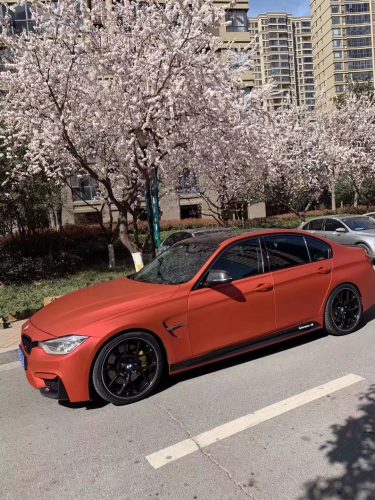 Dán Đổi Màu Xe BMW M3 Đỏ Cam