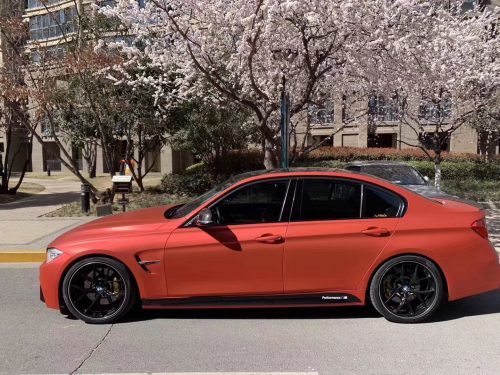 Dán Đổi Màu Xe BMW M3 Đỏ Cam