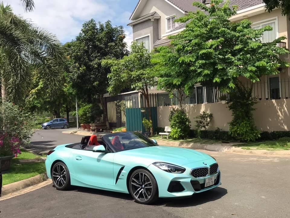 Dán Đổi Màu Xe BMW Z4 Xanh Ngọc