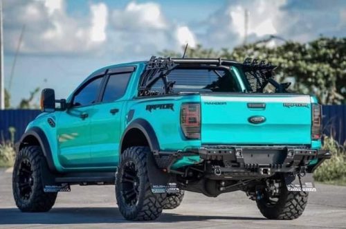 Dán Đổi Màu Xe Ford Ranger Raptor Xanh Lục Bảo