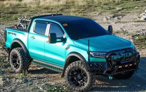 Dán Đổi Màu Xe Ford Ranger Raptor Xanh Lục Bảo