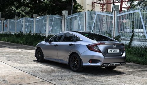 Dán Đổi Màu Xe Honda Civic Bạc