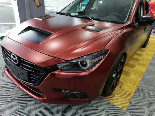 Dán Đổi Màu Xe Mazda 3 Đỏ Đồng