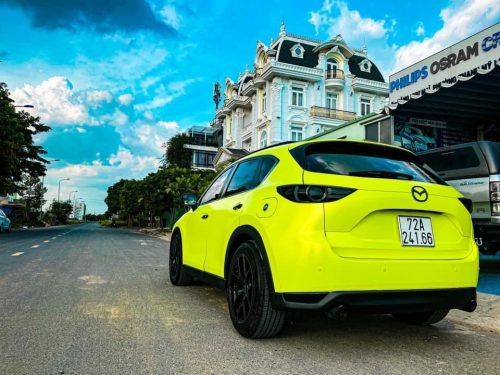 Dán Đổi Màu Xe Mazda CX 5 Vàng Chanh