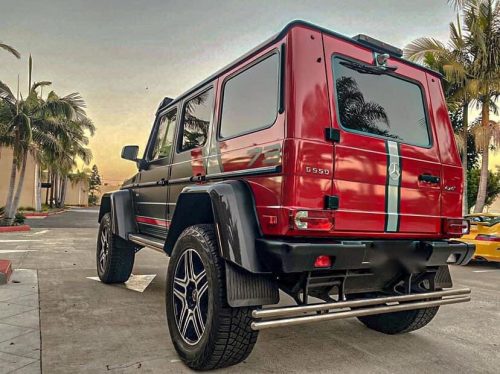 Dán Đổi Màu Xe Mercedes G63 Style Đỏ Đen