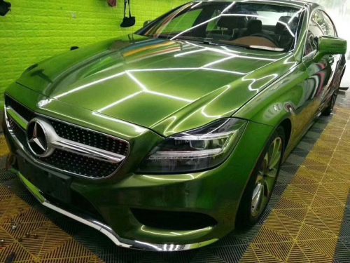 Đổi Màu Xe Mercedes Xanh Lá