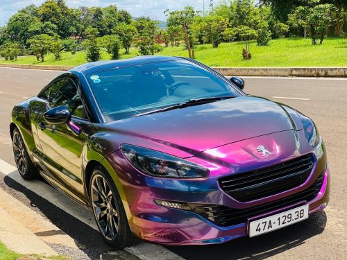 Dán Đổi Màu Xe Peugeot Biến Sắc Huyền Bí