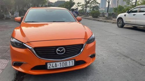 Dán Đổi Màu Xe Mazda 6 Cam