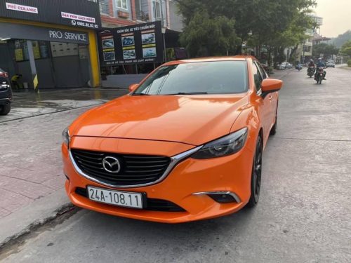 Dán Đổi Màu Xe Mazda 6 Cam