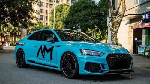 Dán Đổi Màu Xe Audi RS5 Blue Sky