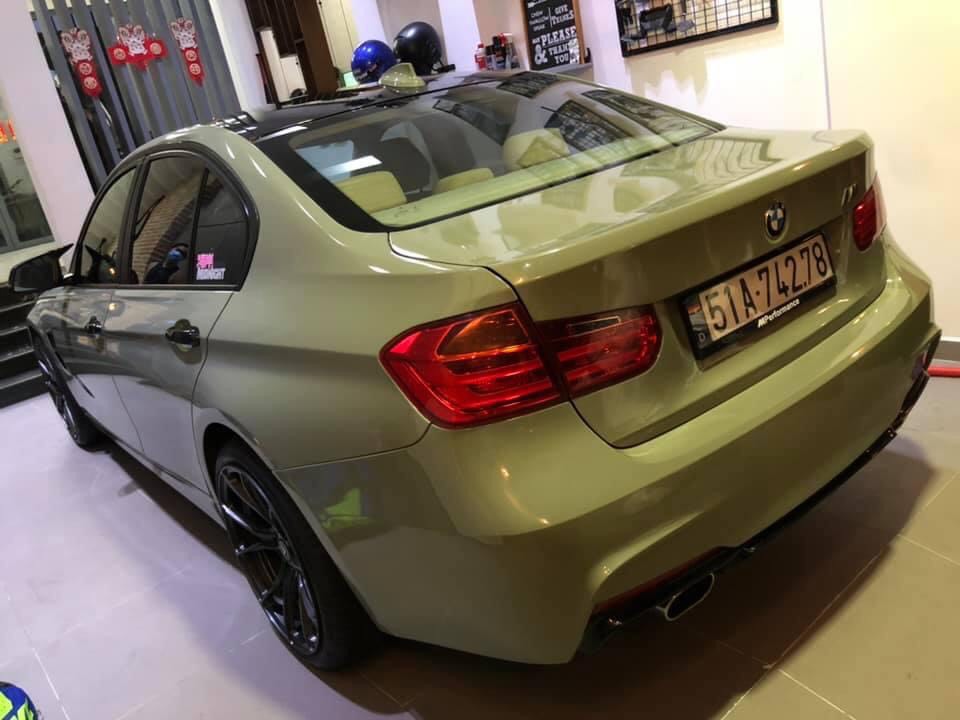 Dán Đổi Màu Xe BMW 320i Xanh Lá