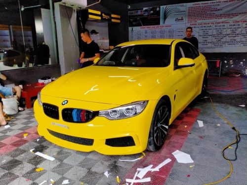 Dán Đổi Màu Xe BMW 430i Vàng
