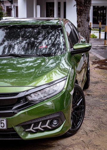Dán Đổi Màu Xe Honda CivicXanh Lá Bóng