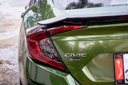 Dán Đổi Màu Xe Honda CivicXanh Lá Bóng