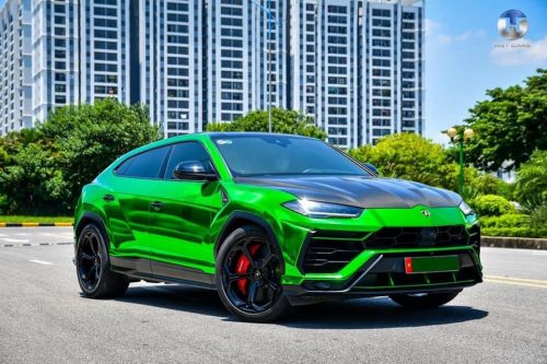 Dán Đổi Màu Xe Lamborghini Urus Xanh Lá