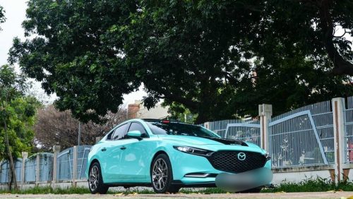 Dán Đổi Màu Xe Mazda 3 Xanh Ngọc