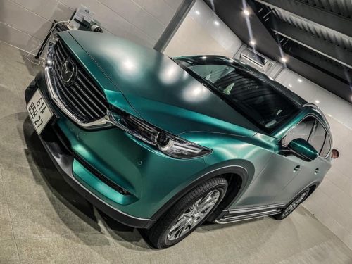 Dán Đổi Màu Xe Mazda CX 8 Xanh Ngọc Bích