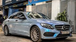 Dán Đổi Màu Xe Mercedes C300 Bạc