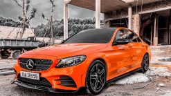 Dán Đổi Màu Xe Mercedes C300 Cam