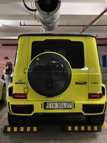 Dán Đổi Màu Xe Mercedes G63 Vàng Chanh
