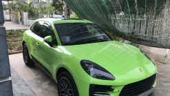 Dán Đổi Màu Xe Porsche Macan Xanh Nõn Chuối
