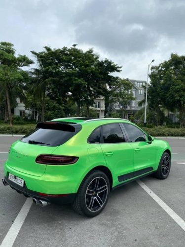 Dán Đổi Màu Xe Porsche Xanh Ánh Vàng