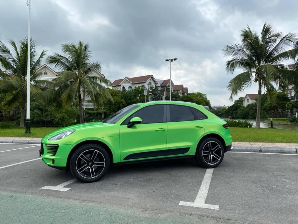 Dán Đổi Màu Xe Porsche Xanh Ánh Vàng