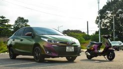 Dán Đổi Màu Xe Toyota Vios Xanh Lá