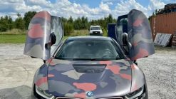 Dán Đổi Màu Xe BMW i8 Style Quân Đội