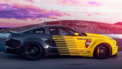 Dán Đổi Màu Xe Ford Mustang GT Vàng Đen