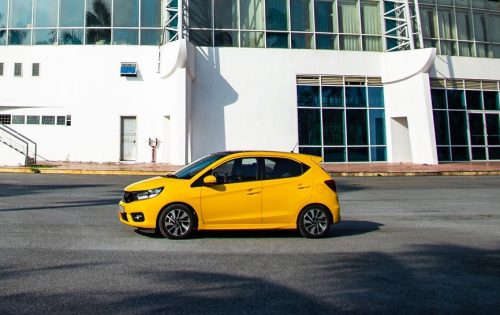 Dán Đổi Màu Xe Honda Brio Vàng
