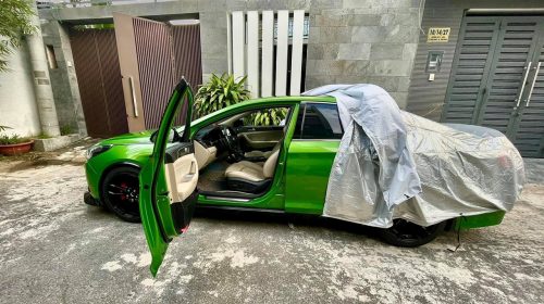 Dán Đổi Màu Xe Hyundai Sonata Xanh Diệp Lục