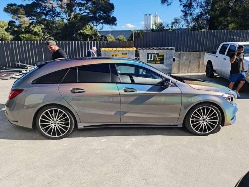Dán Đổi Màu Xe Mercedes CLA Bạc