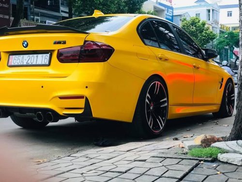 Dán Đổi Màu Xe BMW M3 Vàng