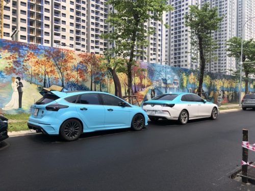 Dán Đổi Màu Xe BMW M4 Blue Sky