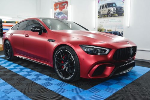 Dán Đổi Màu Xe Mercedes Benz AMG GT S Đỏ