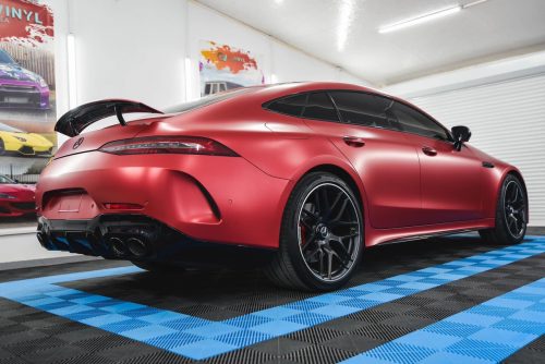 Dán Đổi Màu Xe Mercedes Benz AMG GT S Đỏ