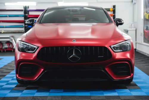 Dán Đổi Màu Xe Mercedes Benz AMG GT S Đỏ