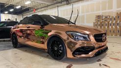 Dán Đỏi Màu Xe Mercedes Benz Chrome Vàng Đồng