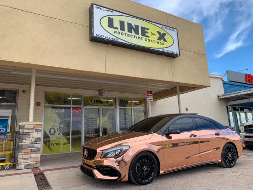 Dán Đỏi Màu Xe Mercedes Benz Chrome Vàng Đồng